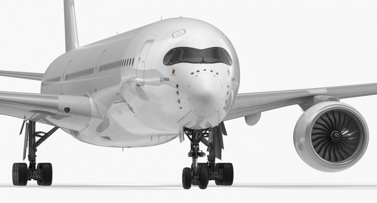 3D Airbus A350-1000 Generic Rigged