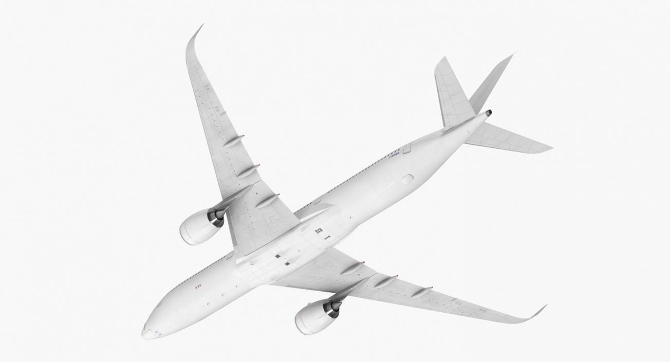 3D Airbus A350-1000 Generic Rigged