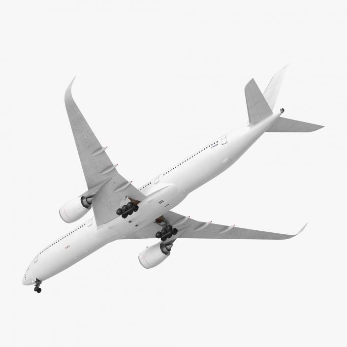 3D Airbus A350-1000 Generic Rigged