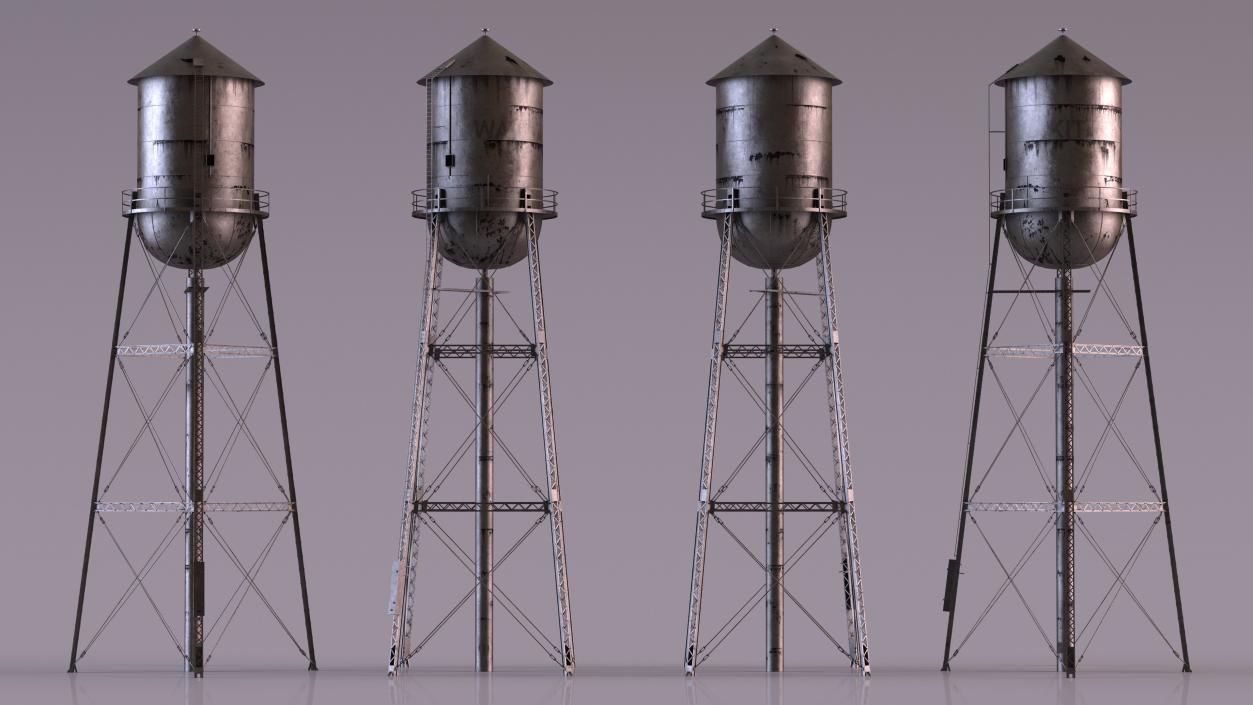 Rusty Water Tower 3D