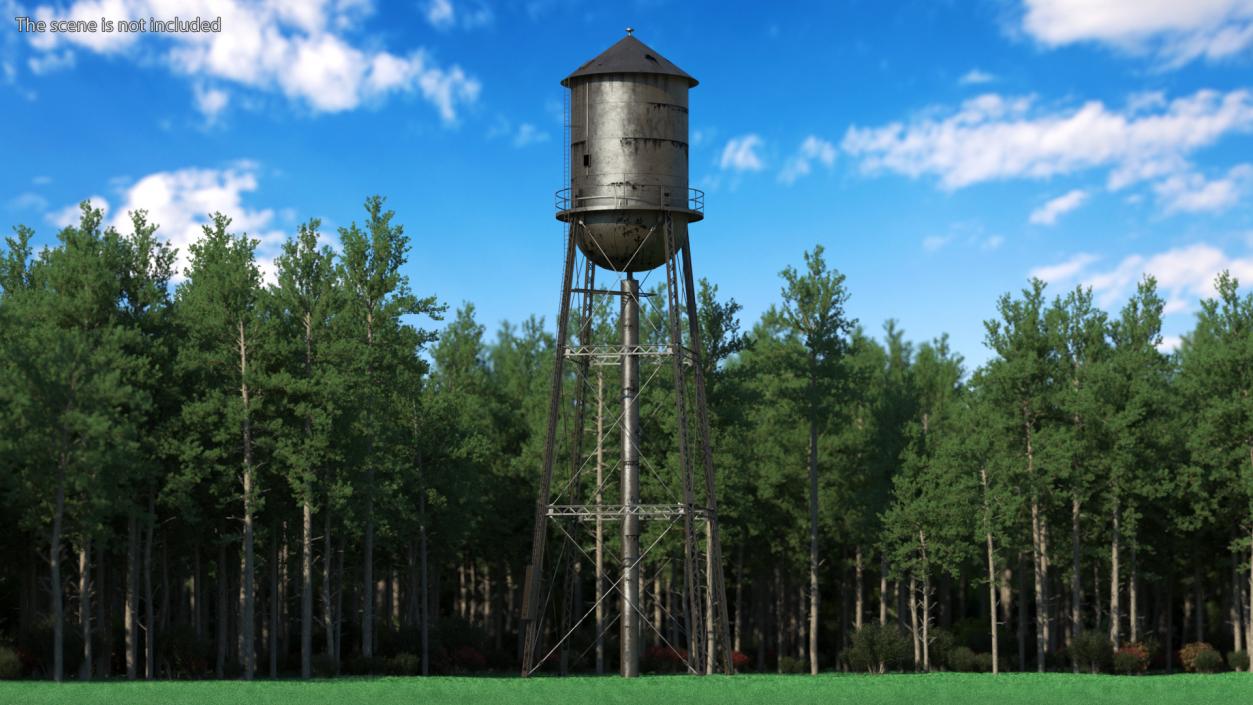 Rusty Water Tower 3D