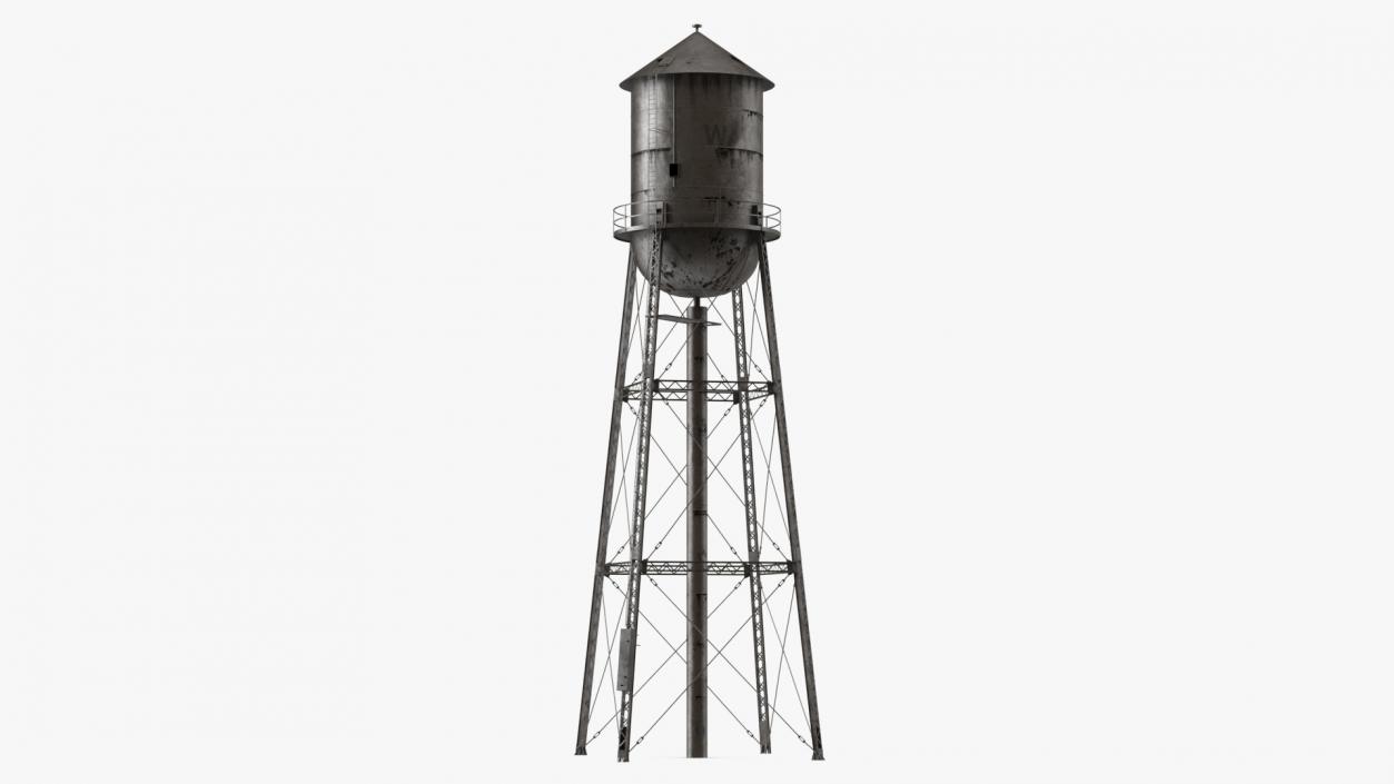 Rusty Water Tower 3D