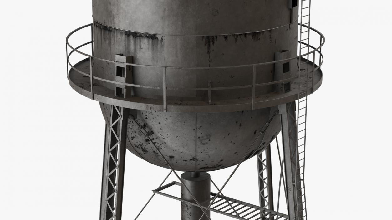 Rusty Water Tower 3D