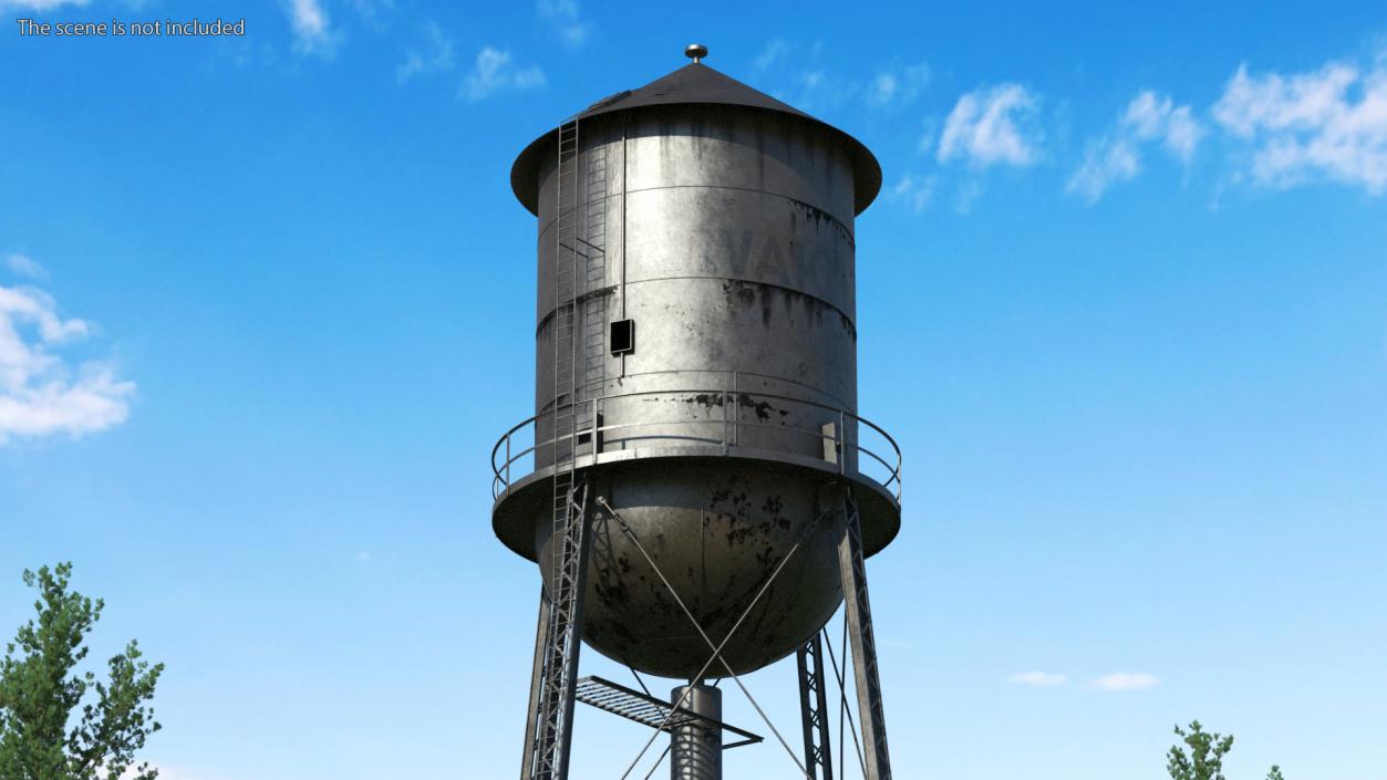 Rusty Water Tower 3D