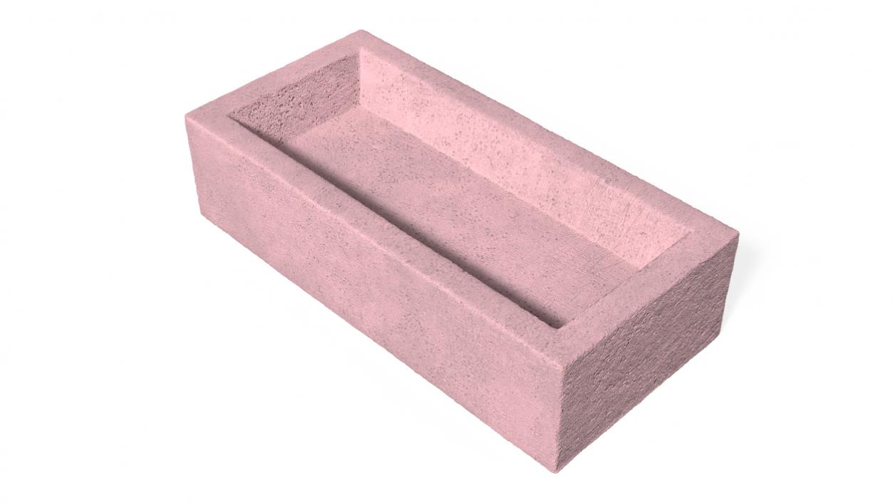 Pink Frogged Brick Block 3D model