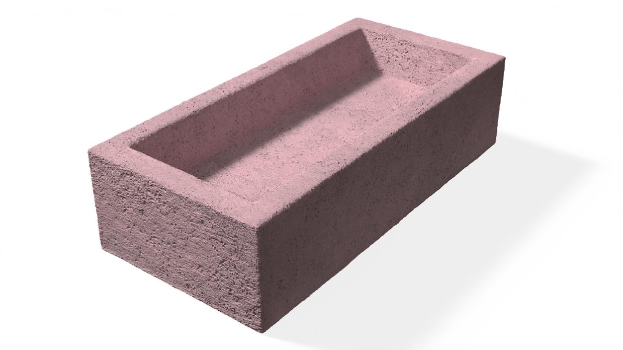 Pink Frogged Brick Block 3D model