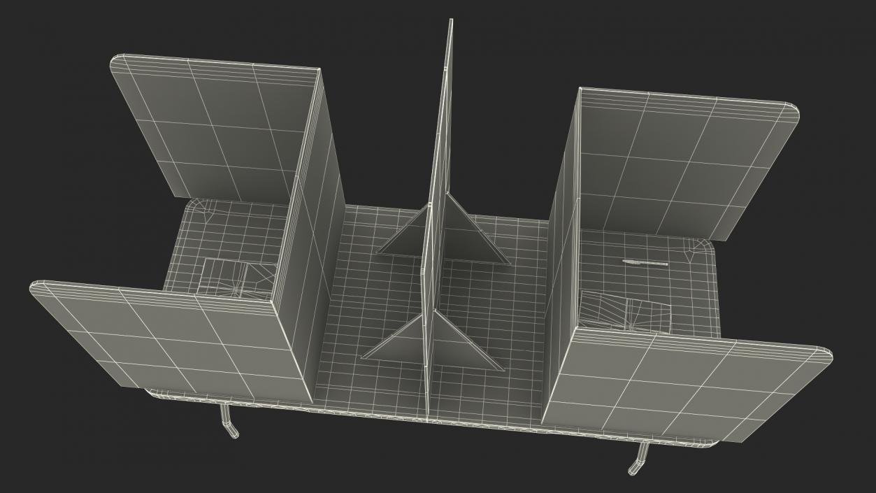 3D model Voting Table with Form and Pen