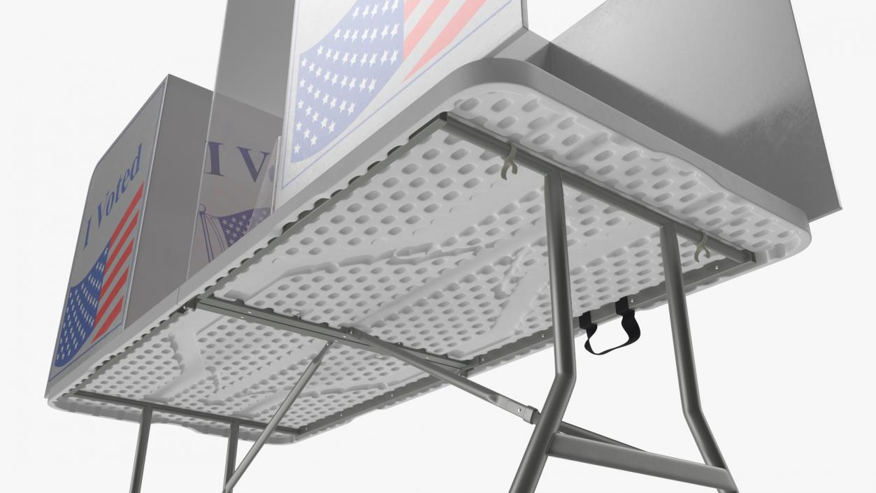 3D model Voting Table with Form and Pen