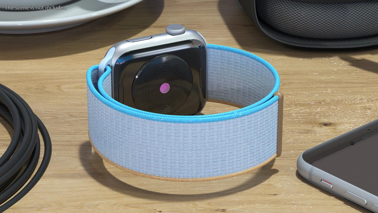 Silver Smartwatch 3D