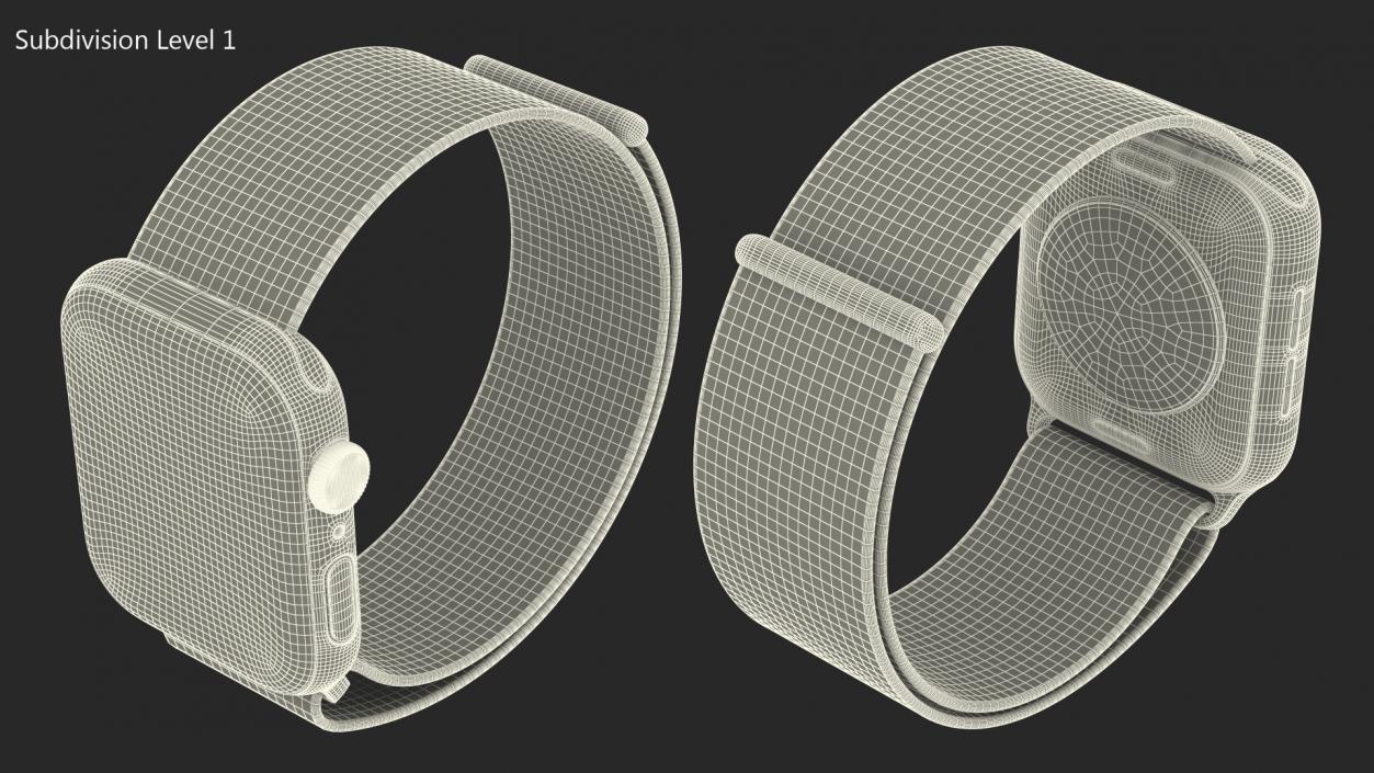 Silver Smartwatch 3D