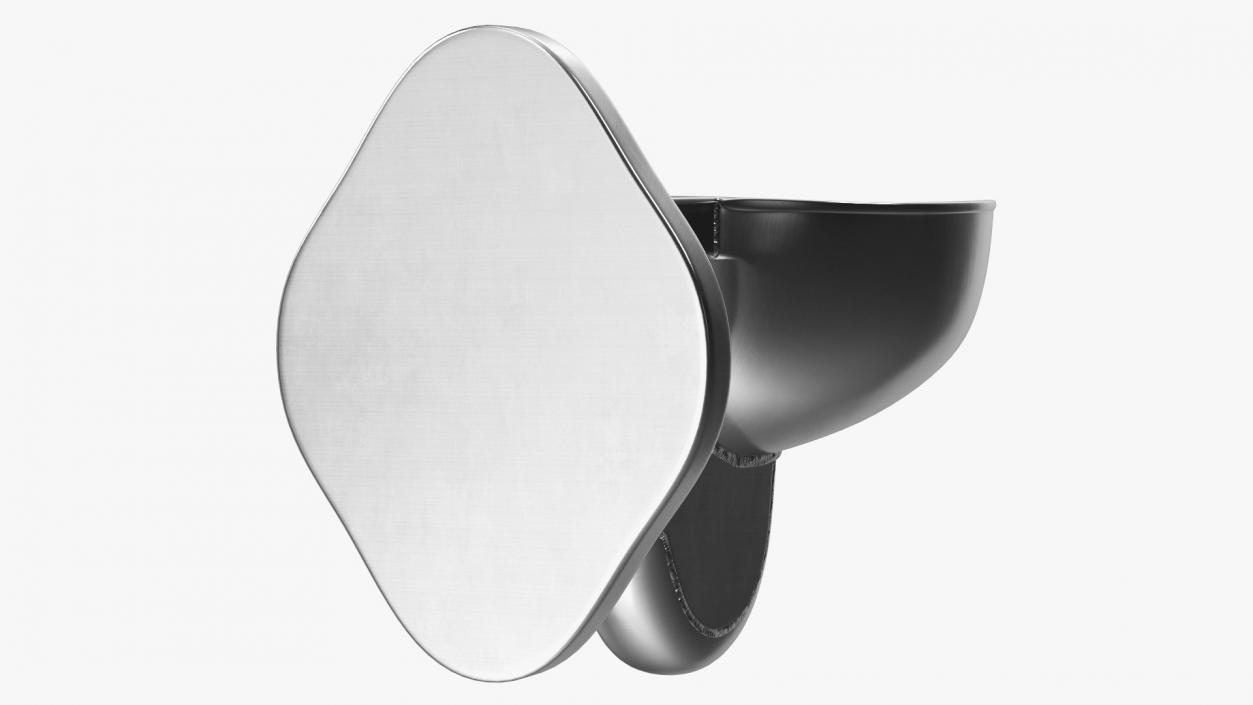 Stainless Steel Toilet Wall Mounted New 3D model