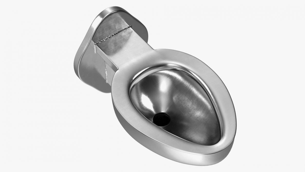 Stainless Steel Toilet Wall Mounted New 3D model