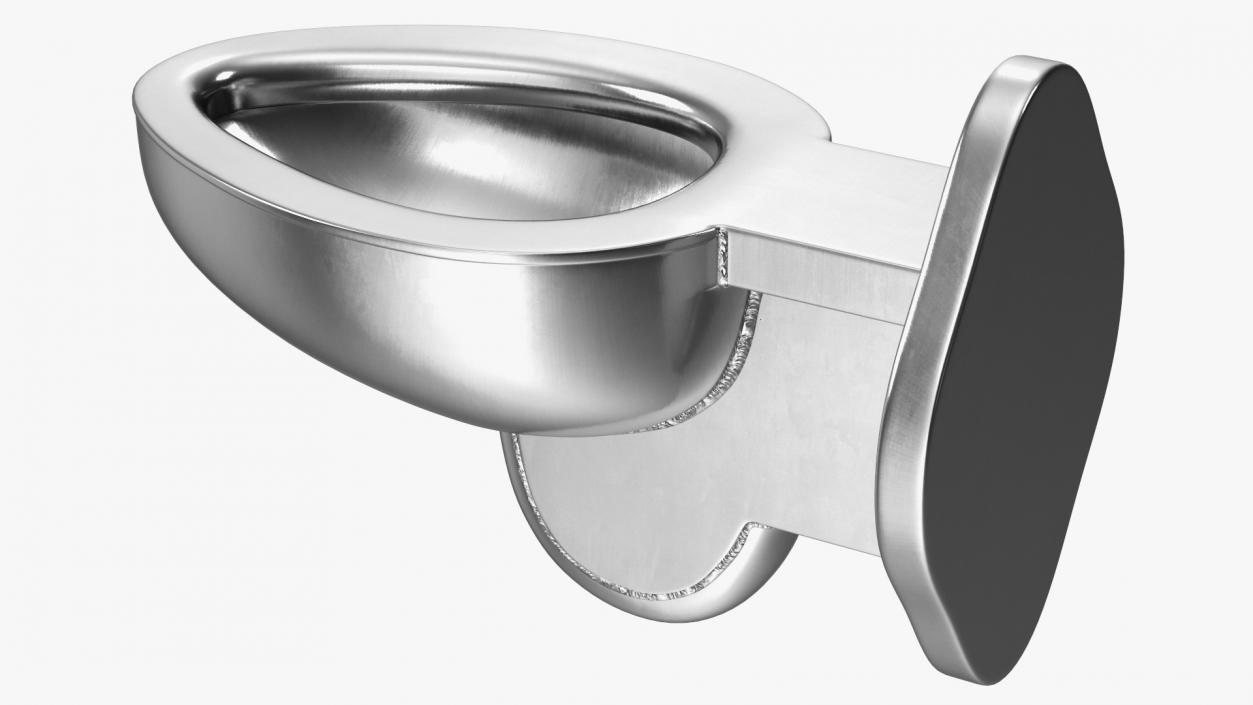 Stainless Steel Toilet Wall Mounted New 3D model