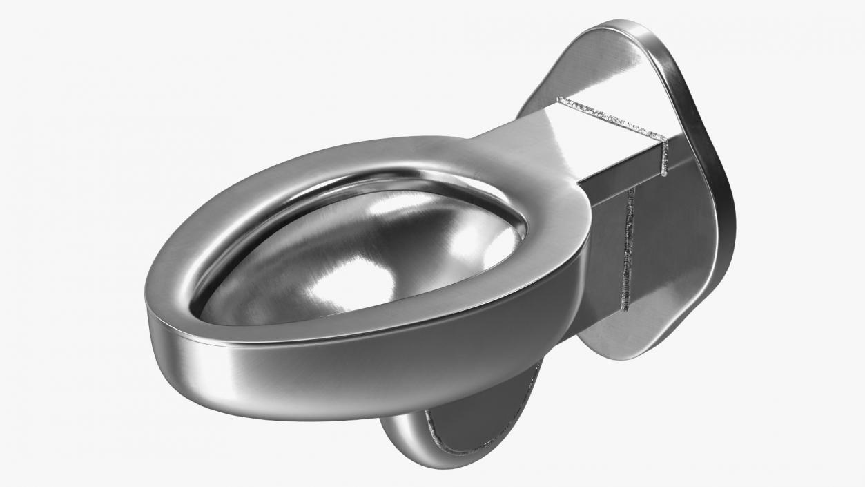 Stainless Steel Toilet Wall Mounted New 3D model