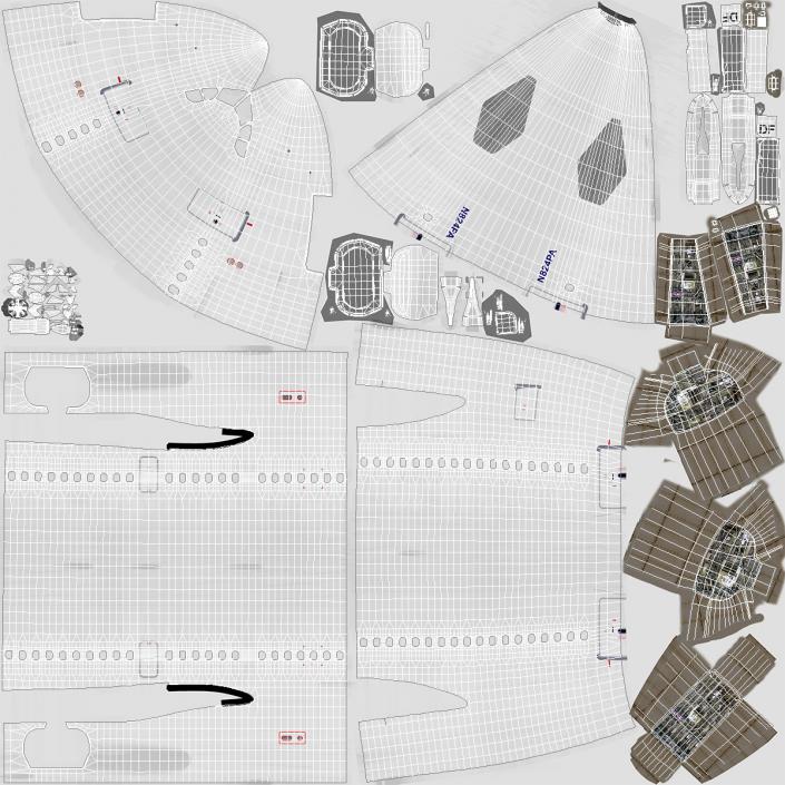 3D Airbus A310-300 Generic model