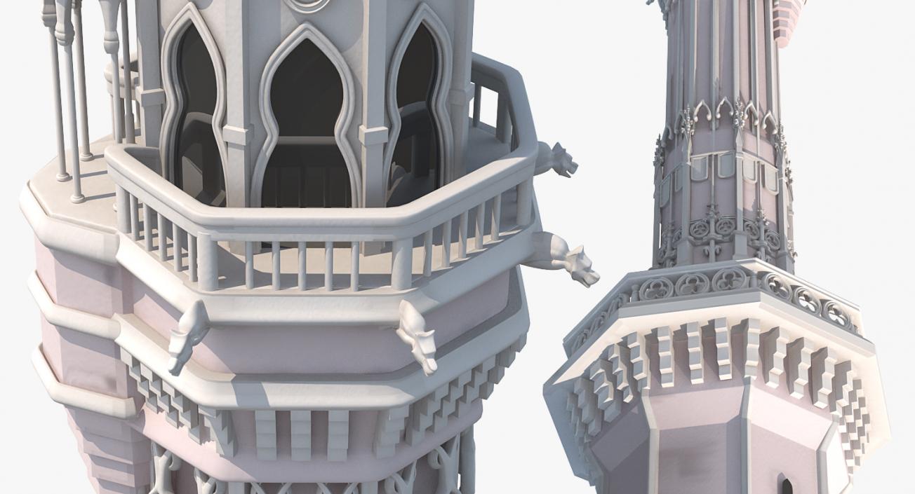 3D Magic Castle Spire model