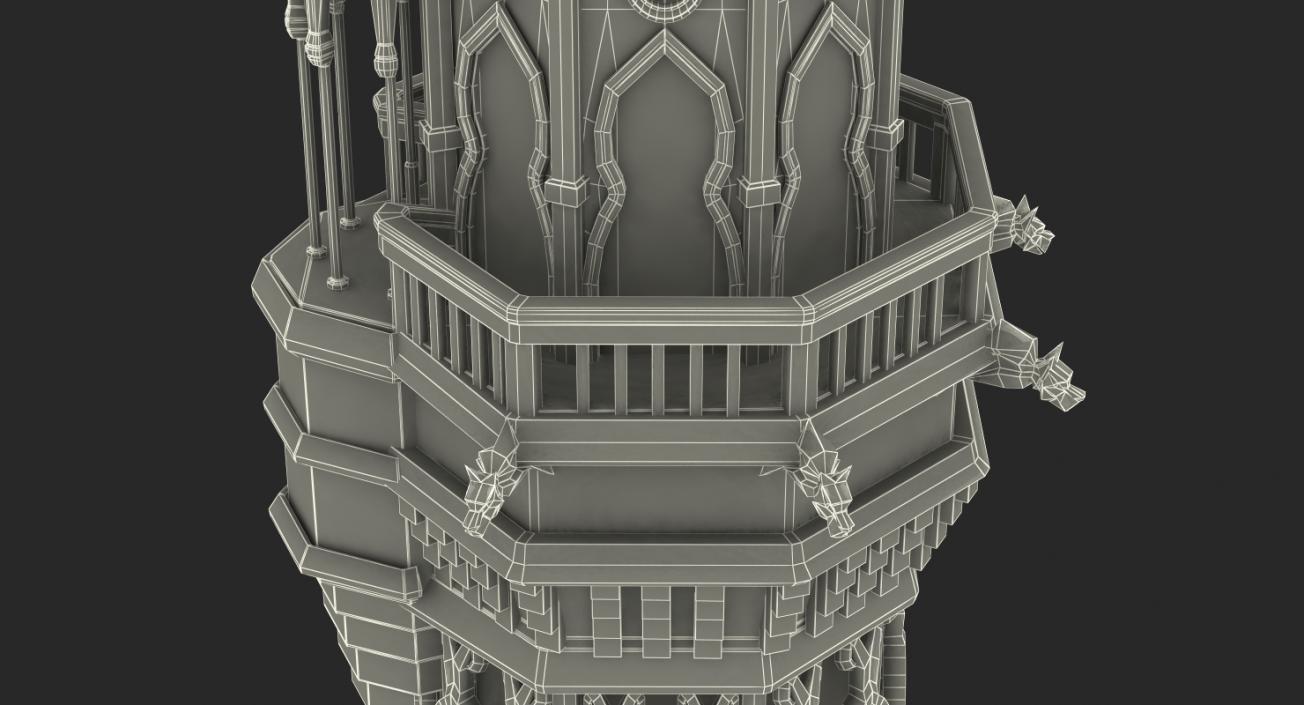 3D Magic Castle Spire model