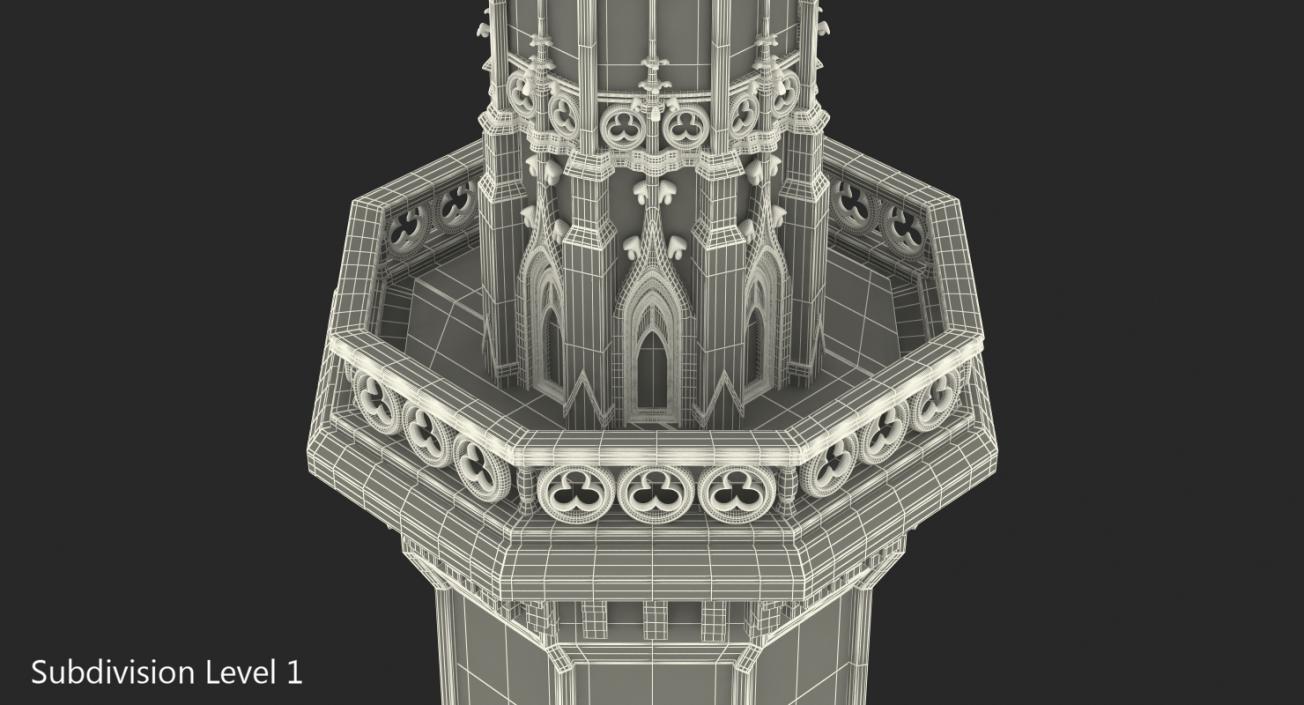 3D Magic Castle Spire model