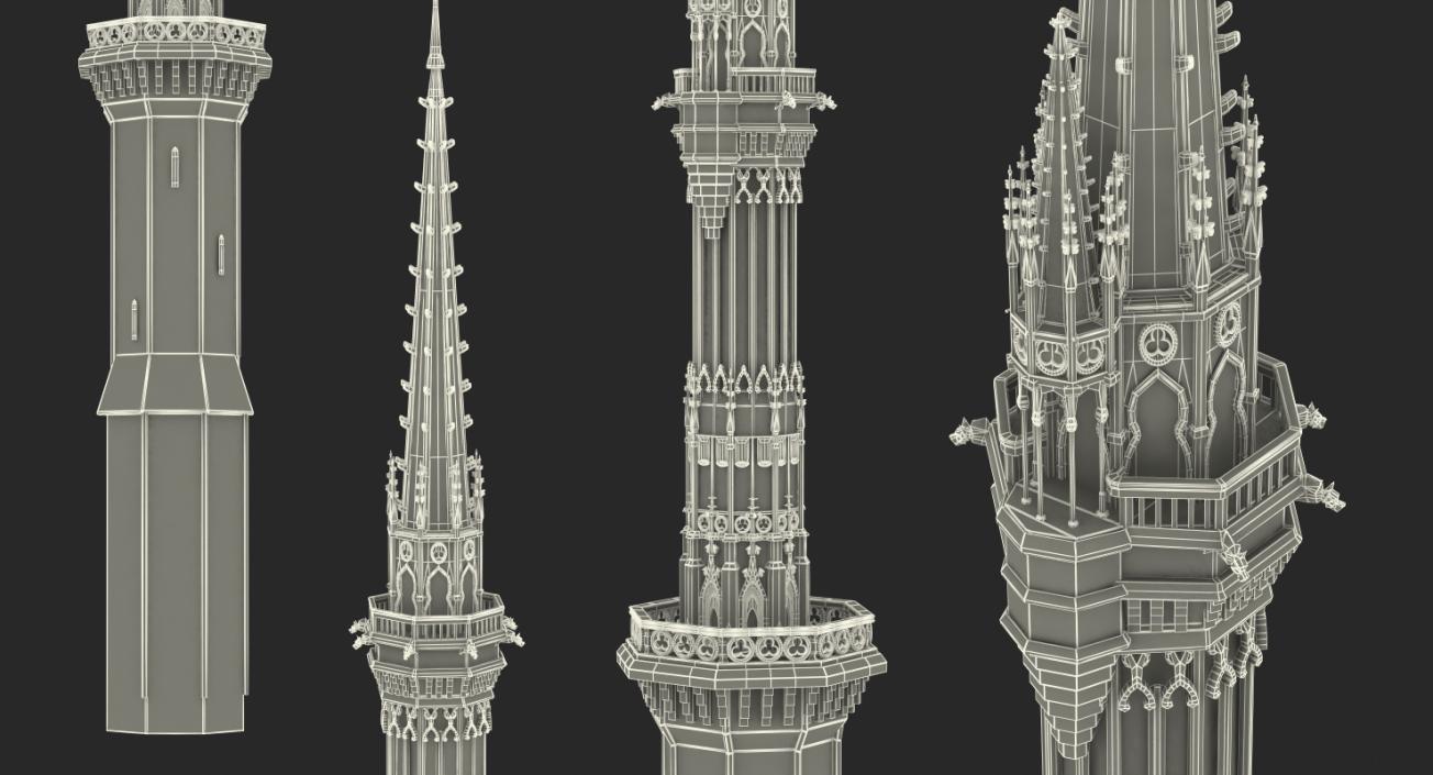 3D Magic Castle Spire model