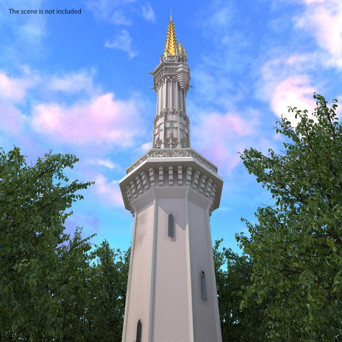 3D Magic Castle Spire model