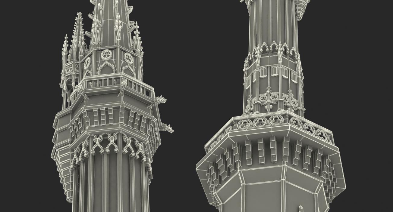 3D Magic Castle Spire model