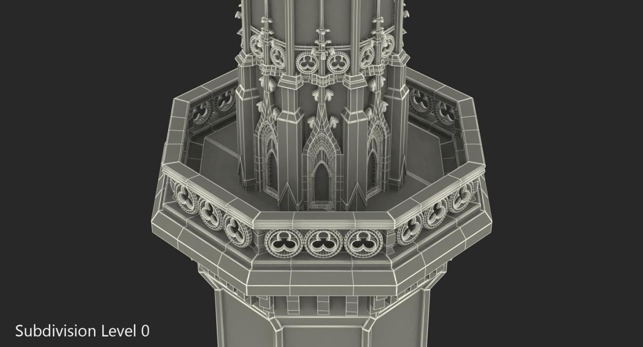 3D Magic Castle Spire model