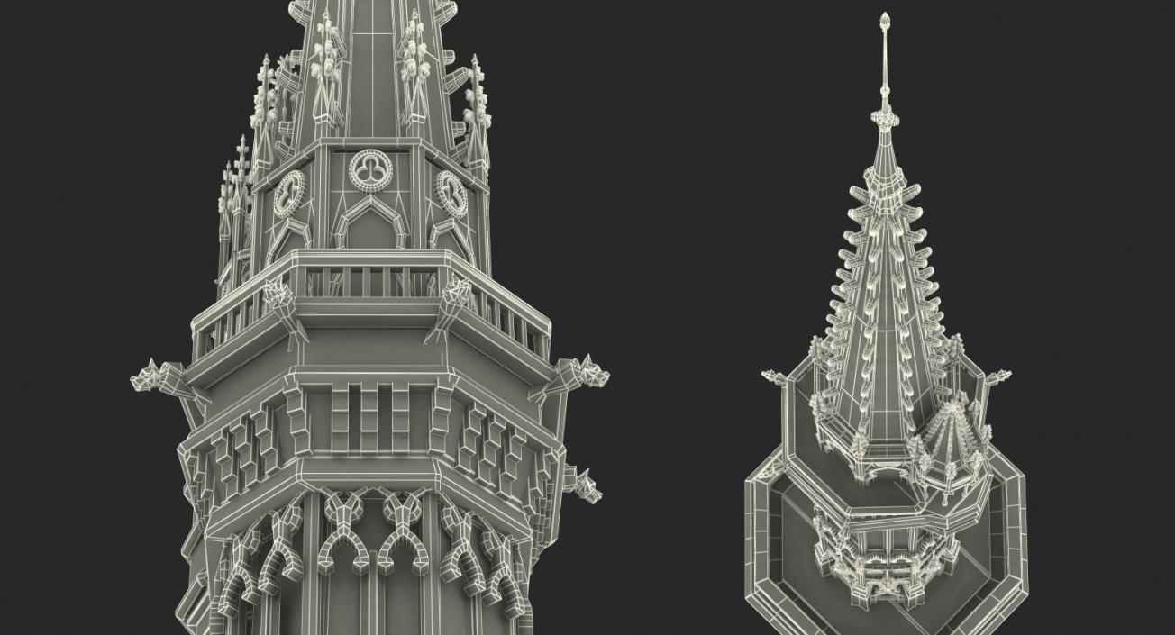 3D Magic Castle Spire model