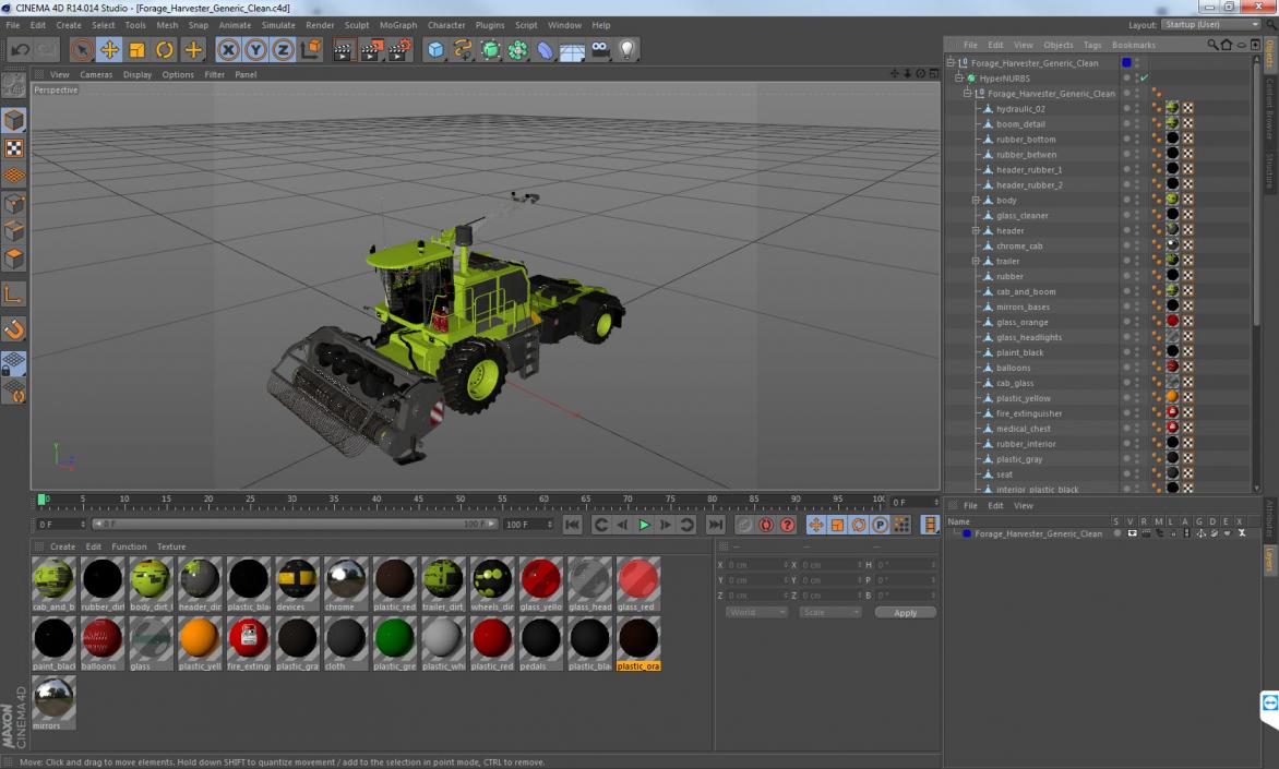 3D model Forage Harvester Generic Clean