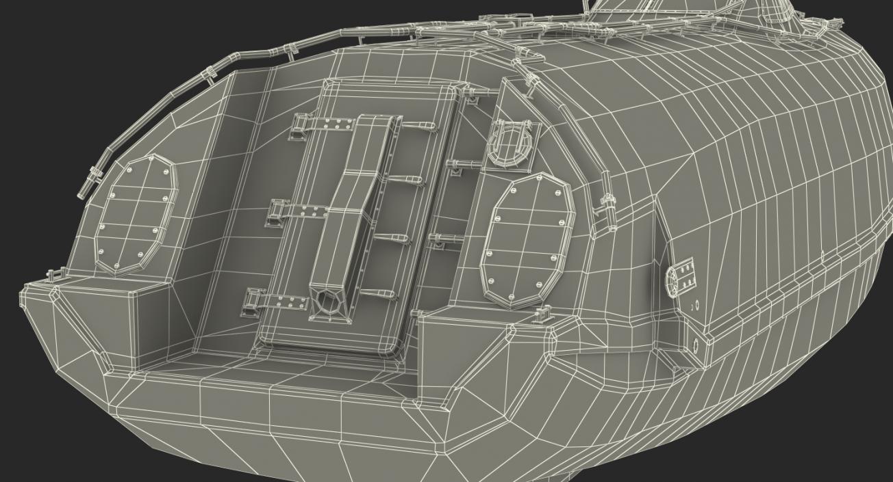 3D model Freefall Lifeboats Hydraulic Launch