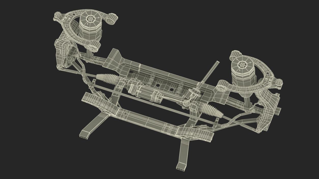 Sedan Front Suspension 3D