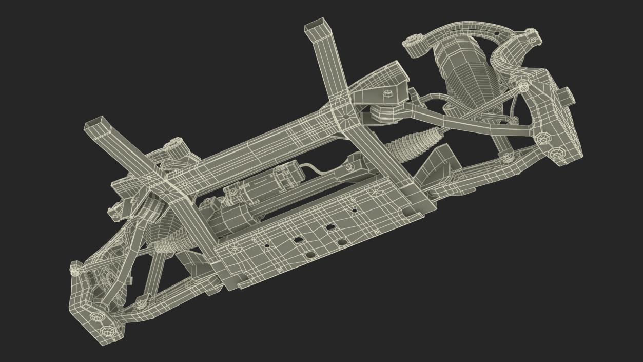 Sedan Front Suspension 3D