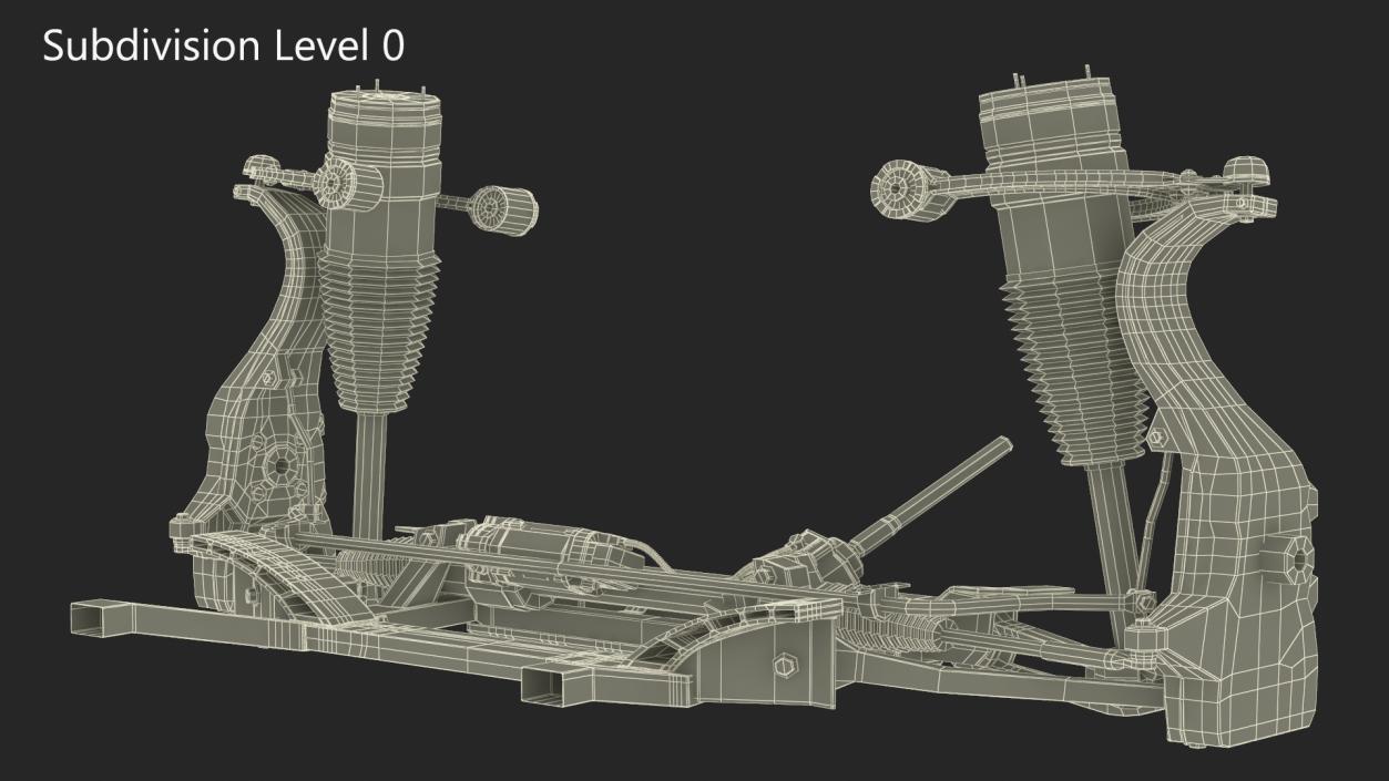 Sedan Front Suspension 3D