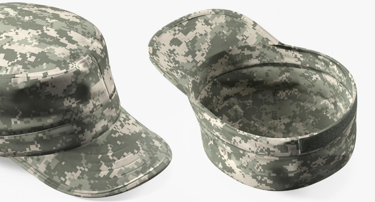 3D model US Army Soldier Camouflage Saluting Pose