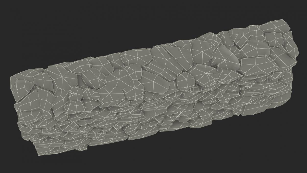 Block Stone Barrier 3D model