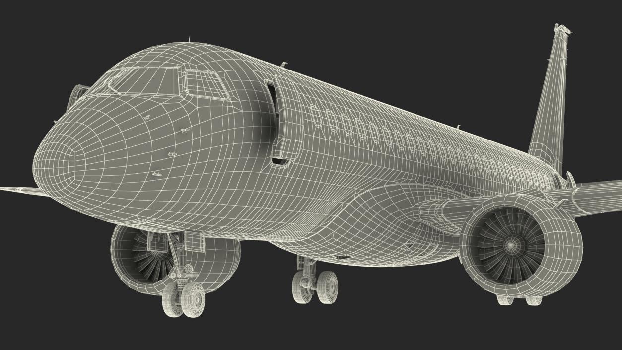 3D Embraer E-Jet E190-E2