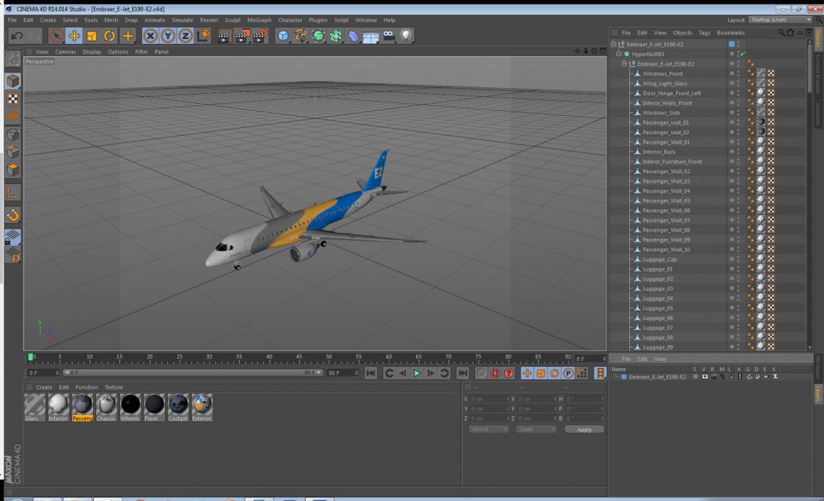 3D Embraer E-Jet E190-E2