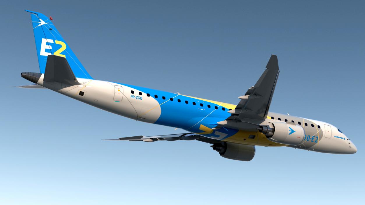 3D Embraer E-Jet E190-E2