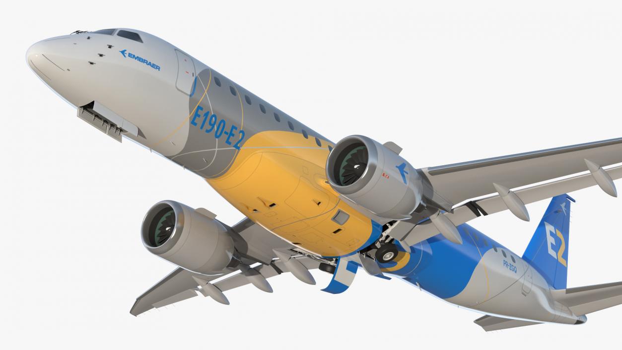 3D Embraer E-Jet E190-E2