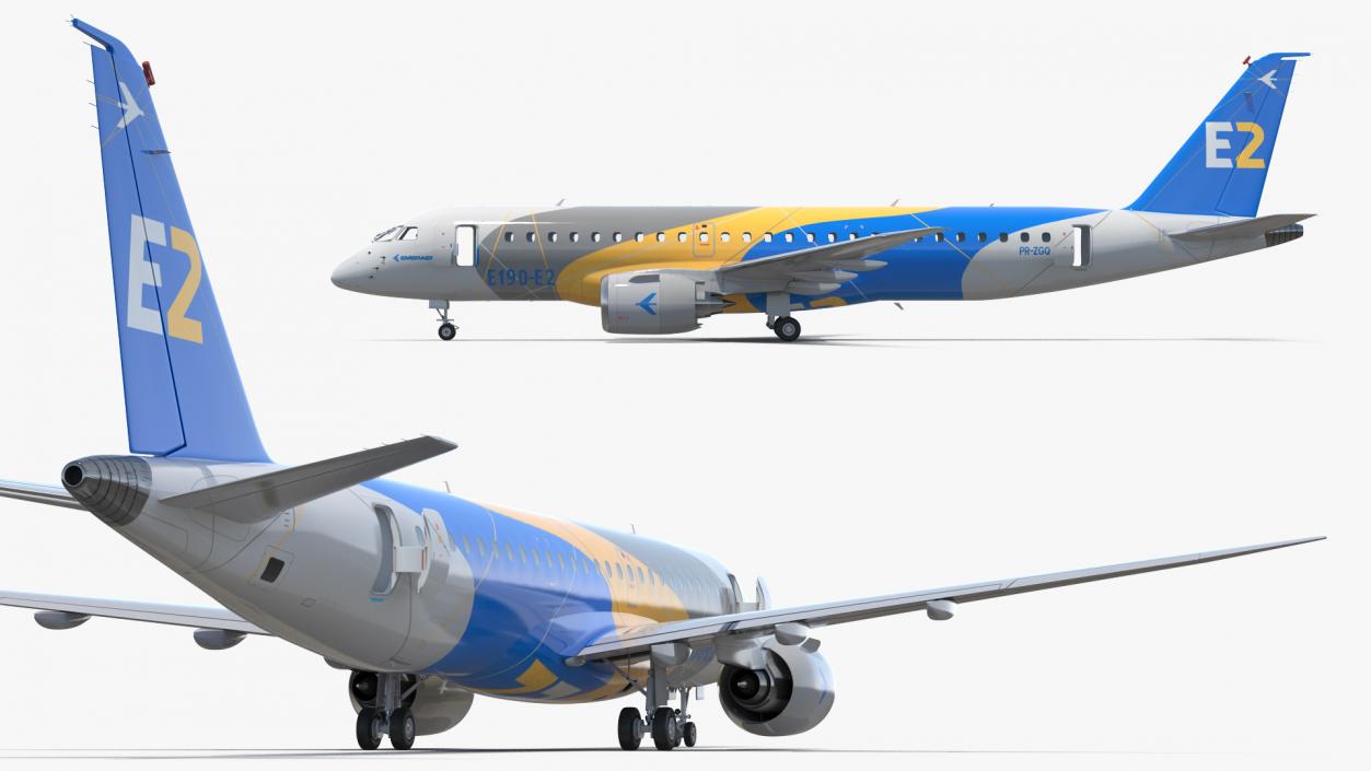 3D Embraer E-Jet E190-E2