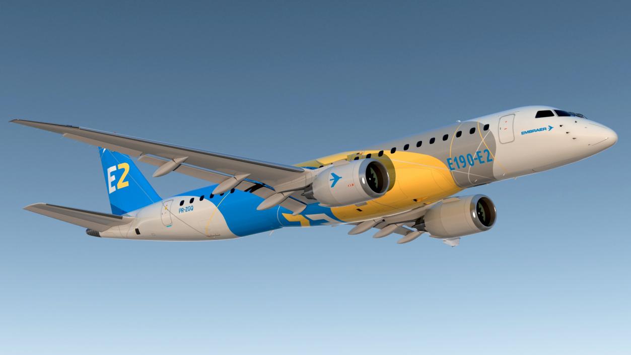 3D Embraer E-Jet E190-E2