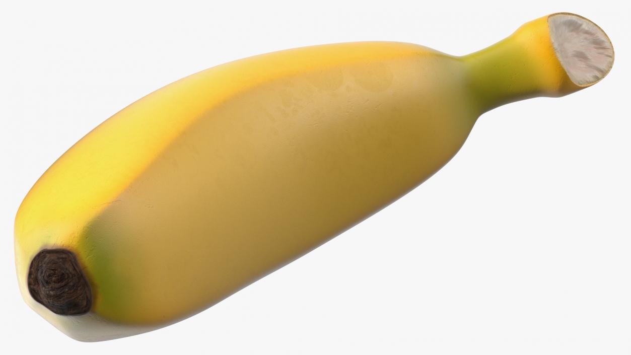 3D Yellow Baby Banana model