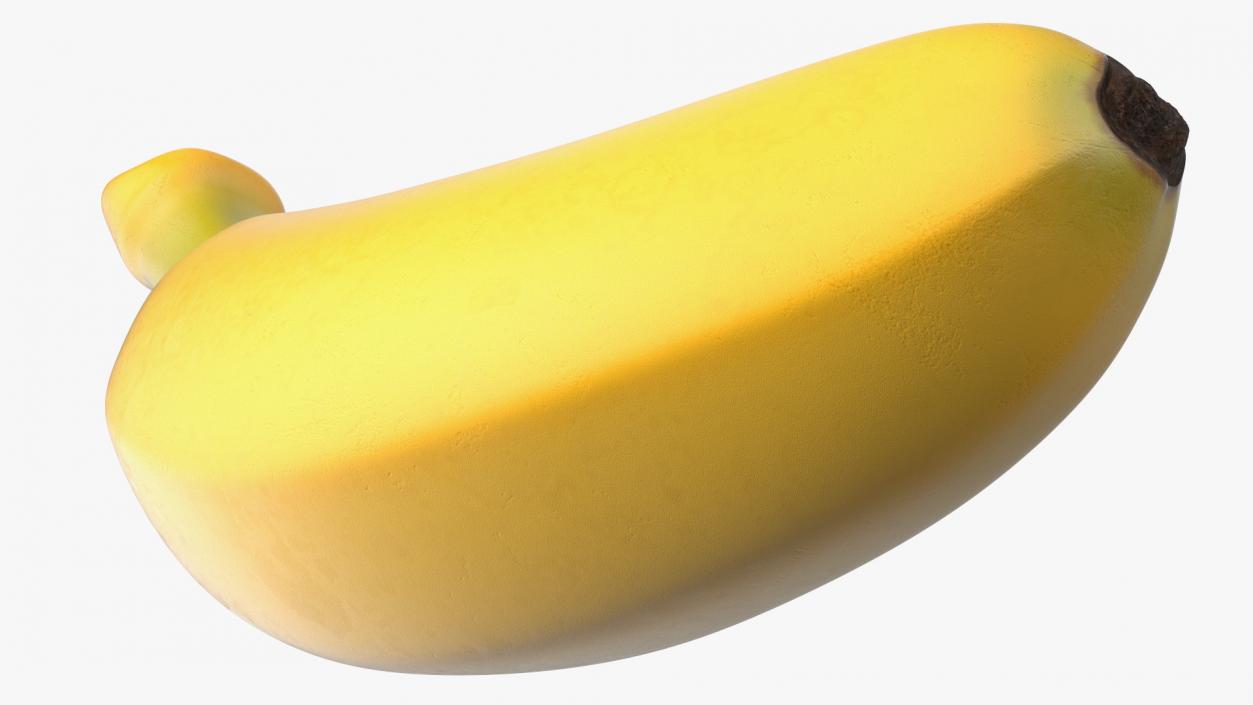 3D Yellow Baby Banana model