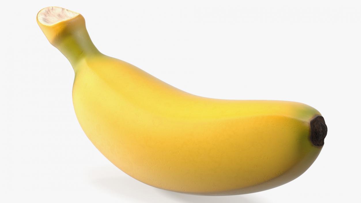 3D Yellow Baby Banana model