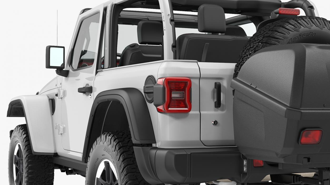 Jeep Wrangler with Thule Transporter Combi 3D