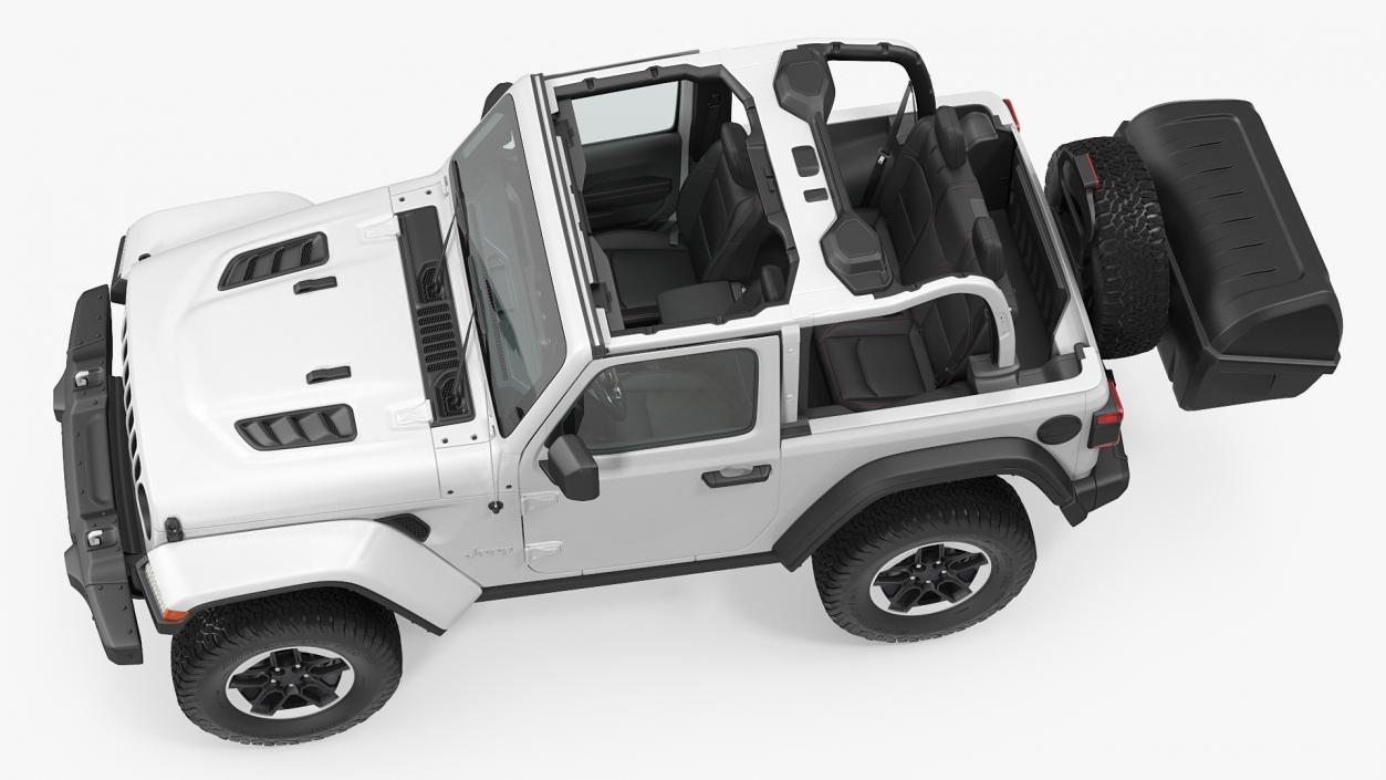 Jeep Wrangler with Thule Transporter Combi 3D