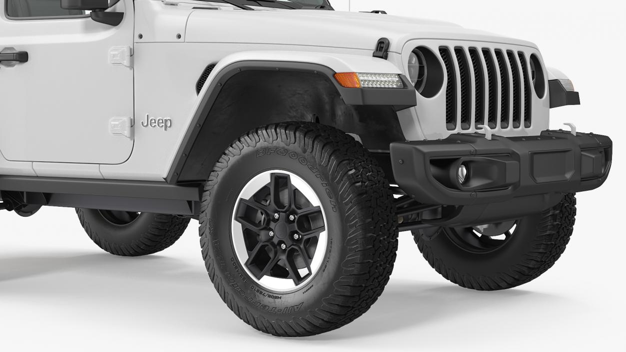 Jeep Wrangler with Thule Transporter Combi 3D