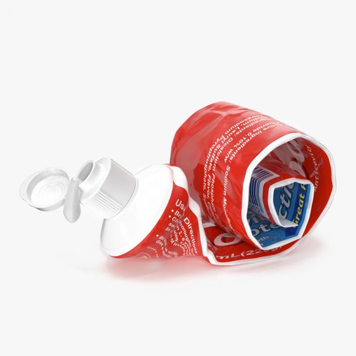 3D Empty Toothpaste Tube