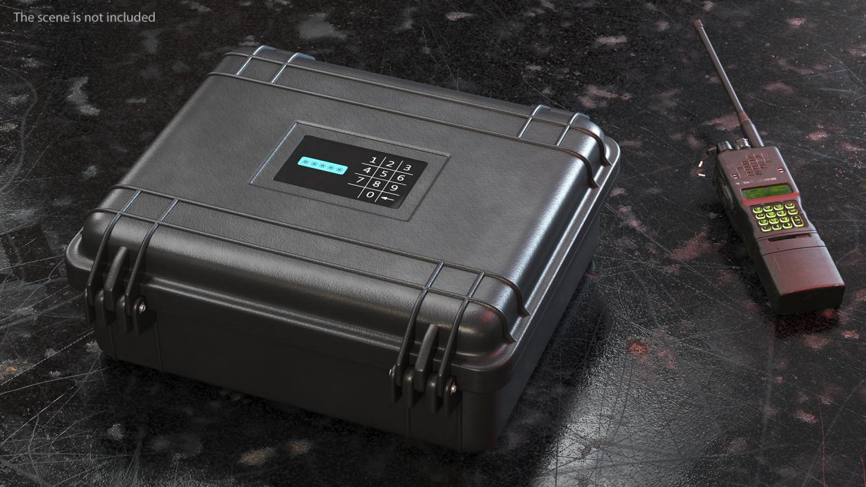 3D Open Nuclear Suitcase