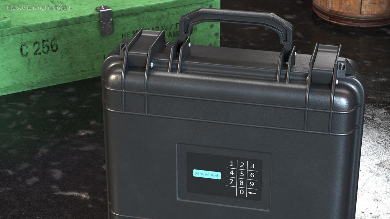 3D Open Nuclear Suitcase