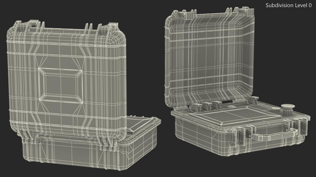 3D Open Nuclear Suitcase